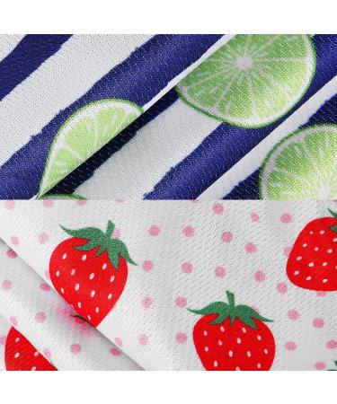 2-Pack Cute Dog Shirts for Small Dogs - Soft Summer Vests Sleeveless T-Shirts Strawberry & Striped Lemon Designs - Buy Online on GoSupps.com