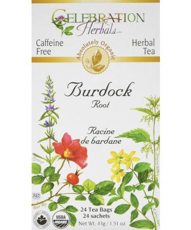 Celebration Herbals, Tea Bags Burdock Root, 24 Count