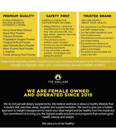 Premium Horny Goat Weed Extract with Maca Root, L-Arginine, Tongkat, Ginseng & Saw Palmetto - 1000mg Epimedium Icariins for Immunity, Stamina & Energy - Performance Herbal Supplement for Men & Women - Buy Online on GoSupps.com