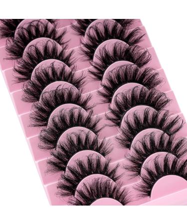 Josiezoey Fluffy Wispy Mink False Eyelashes - Natural Look, Light Volume | 10 Pairs Pack - D2-11-20mm-CAT - Buy Online on GoSupps.com