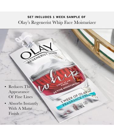Olay Regenerist Niacinamide + Peptide 24 Hydrating Face Moisturizer 1.7 oz with Vitamin B3 - Includes Olay Whip Travel Size - For Stronger Skin Barrier - Buy Online on GoSupps.com