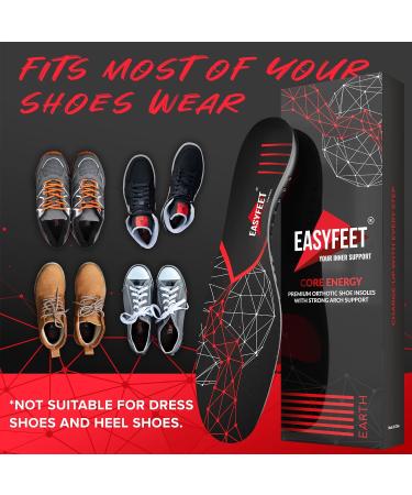 2023 Premium Anti-Fatigue Shoe Insoles - High Arch Support for Men and Women - Relief from Plantar Fasciitis and Flat Feet - Black XL (11.5-13.5) - Buy Online on GoSupps.com