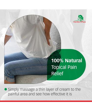 ARTHRI-PLUS Natural Pain Relief Extra Strength Analgesic Cream - Long Lasting Topical Pain Reliever - Backache Headache Arthritis Muscle and Joint Relief (Pack of 1-100 g) 100 g (Pack of 1) - Buy Online on GoSupps.com