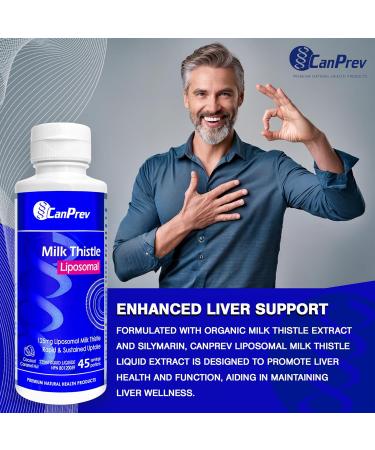 CanPrev Liposomal Milk Thistle 225ml Coconut Caramel Nut No Alcohol Added Supports Liver Function & Digestive Balance - Buy Online on GoSupps.com