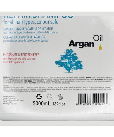 Nywele Keratin Infused Moisturizing Repair Argan Oil Shampoo & Conditioner 5L - Buy Online on GoSupps.com