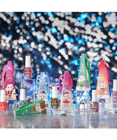 Bluesky Christmas Kids Nail Varnish Bauble - Mischievous Elf Green Glitter | Non-Toxic Water-Based Nail Polish for Kids 5ml - Buy Online on GoSupps.com