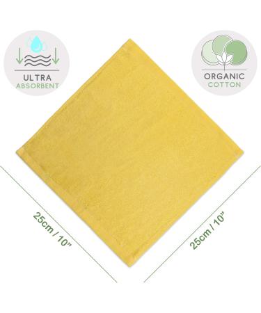 Budding Bear Baby Washy Bamboo Washcloths | 100% Organic Cotton & Bamboo | Hypoallergenic & Absorbent | Chemical-Free & Plastic-Free | Unisex Baby Care | 6-Piece Set - Buy Online on GoSupps.com