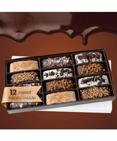 Barnett's Chocolate Cookies & Biscotti Christmas Gift Tower - Gourmet Holiday Food Idea for Men, Women, and Families | Corporate Gift Basket for Thanksgiving, Valentines, Father's and Mother's Day - Buy Online on GoSupps.com