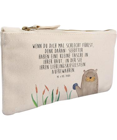 Mr. & Mrs. Panda Otter Makeup Bag Size S - Perfect Gift for Plant Lovers and Cosmetics | International Shipping Available - Buy Online on GoSupps.com