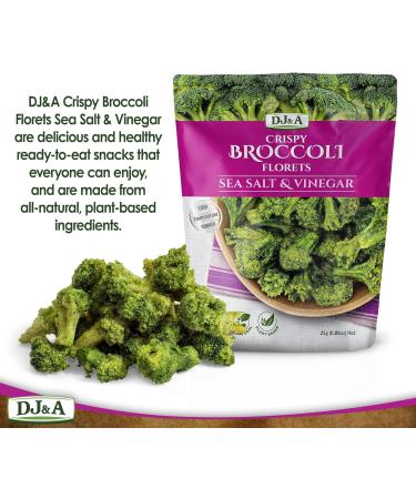 DJ&A Broccoli Florets Salt & Vinegar 12 x 25g - Buy Online on GoSupps.com