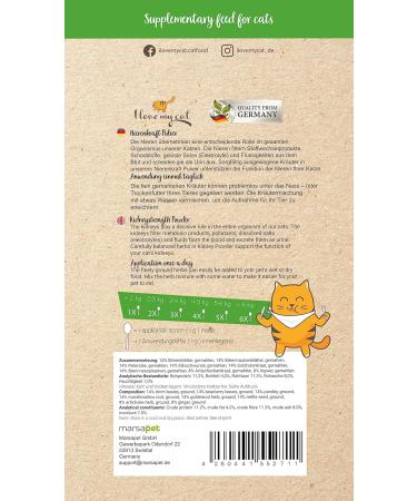 I Love My Cat Kidney Force Powder - Herbal Nutrition Supplement for Cat Kidney Health (35g) - Supports Healthy Kidney Function - Buy Online on GoSupps.com
