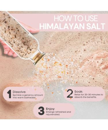 Buy Lavender Himalayan Bath Salt 300g | Pink Himalayan Salt for Relaxation & Skin Hydration - Buy Online on GoSupps.com