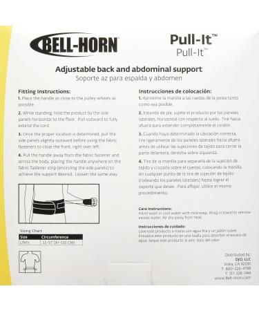 Pull-It Adjustable Back Support Brace - One Size Fits Most | International Shipping Available - Buy Online on GoSupps.com