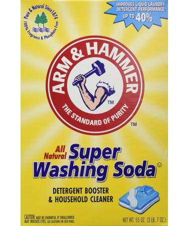 Arm & Hammer Super Washing Soda, 55 oz (Pack of 2)