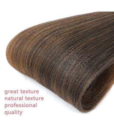 28'' Fayeta Ombre Pre Stretched Braiding Hair - 8 Pack Silky Color Blend Extensions - Kanekalon Synthetic Crochet Braids - Yaki Texture - 1b/30/27 - Buy Online on GoSupps.com