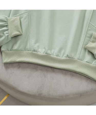 KIEKIECOO Cute Aesthetic Frog Sweatshirt for Teen Girls | Kawaii Cartoon Graphic Hoodie | Green Medium - Buy Online on GoSupps.com