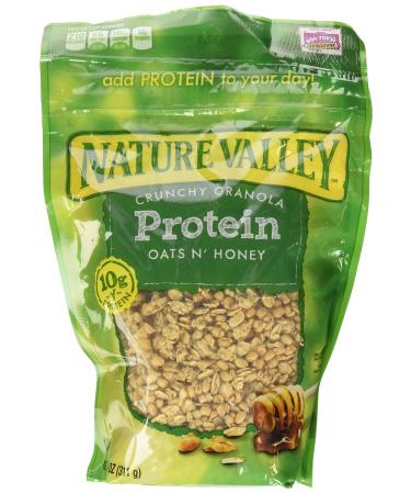 Nature Valley, High Protein Granola, Oats and Honey, 11oz Bag (Pack of 4)