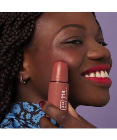 3INA Makeup No-Rules Stick 114: Light Brown Matte Blush Stick with Hyaluronic Acid - Buy Online on GoSupps.com