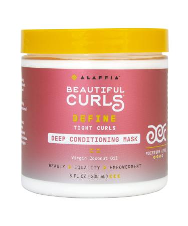Alaffia Hair Care  Beautiful Curls Deep Conditioning Hair Mask  Thick & Curly Hair Products  Nourishing Vitamins  Virgin Coconut Oil  Olive Oil & Avocado Oil  8 Oz 8 Fl Oz (Pack of 1)