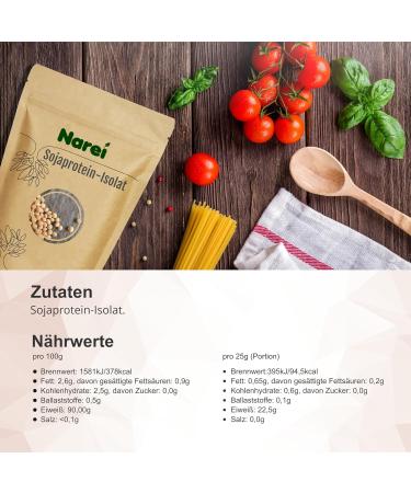 Nare Ei Soy Protein Isolate Powder - 90% Vegan Protein for Smoothies Muesli & Shakes - 850g Pack - Buy Online on GoSupps.com