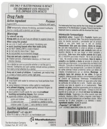 Red Cross Toothache Complete Medication Kit 0.12 oz (Pack of 2) - Fast Relief for Tooth Pain - Buy Online on GoSupps.com