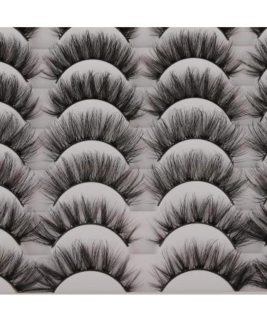 48 Pairs Mixed Styles Fluffy False Eyelashes Bulk Wholesale - Dramatic 5D Wispy Faux Mink Strip Lashes | A-6 Styles - Buy Online on GoSupps.com