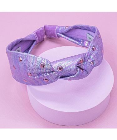 Sparkly Purple Rhinestone Knot Headband for Girls by FROG SAC - Hair Accessories for Kids - Buy Online on GoSupps.com