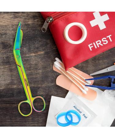 High-Quality 5.5-Inch Graved Care Association Scissors for Veterinary Nurses | Ideal Gifts for Vet Techs | Robust Hospital Trauma Scissors - Buy Online on GoSupps.com