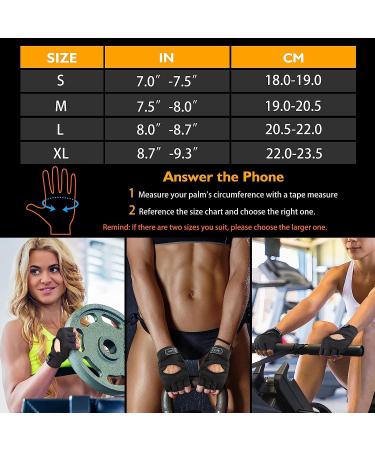 iHuan Breathable Workout Gloves for Women & Men - Full Palm Protection for Gym & Fitness - Black, Small - Buy Online on GoSupps.com