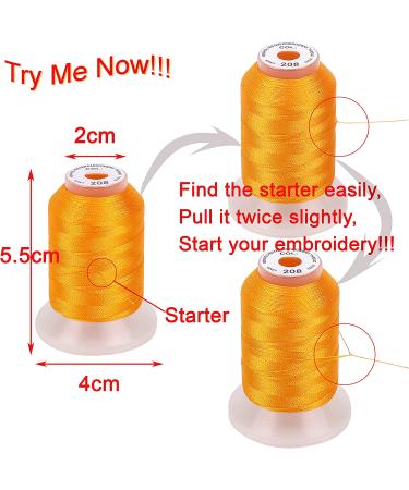 Brother 40 Colors Polyester Embroidery Thread Kit - 500M Spools - Buy Online on GoSupps.com
