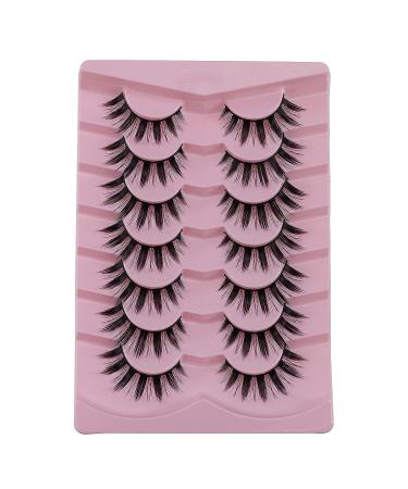 Korean Anime Lashes Japanese Asian Style Spiky Cosplay Manga False Eyelashes 3D Natural Look Mink Manga Lashes Wispy Doll Kawaii Makeup 7 Pairs(Anime Lashes01) Anime Lashes 01 - Buy Online on GoSupps.com