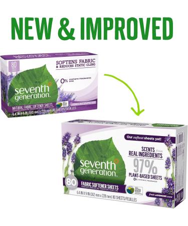 Buy Seventh Generation Fabric Softener Sheets - Fresh Lavender 80 Count | Eco-Friendly & Imported - Buy Online on GoSupps.com