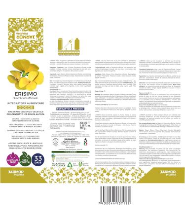 Erisimo Sisymbre Officinalis In Concentrated Drops 100ml | Sisymbre Officinal | Chantres Herb | Chantres Drops - - Buy Online on GoSupps.com