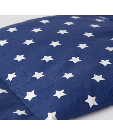 3-Chamber Spelt Pillow 50x20cm - Blue Stars Grain Pillow | Heat & Cold Pad - Buy Online on GoSupps.com