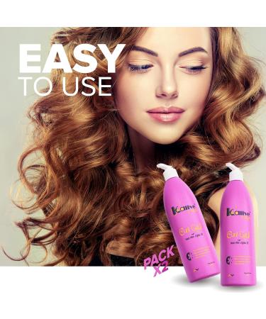 KALIVE Curl Gel 16 oz for Women - Defines All Curl Types & Textures - Pack of 2 - Buy Online on GoSupps.com