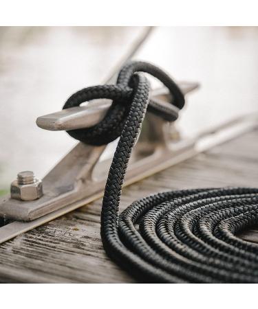 ACY Marine Double Braided Nylon Dock Line - 38 x 15ft - Boat Rope for Docking - Stretch Resistant - MarinePontoon Accessories - Buy Online on GoSupps.com