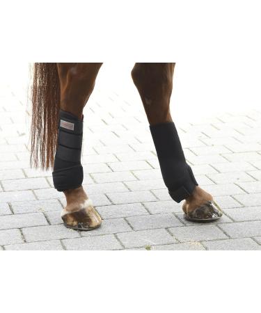 Kerbl 320132 Fetlock Boots - Set of 4 Synthetic Rubber for Thoroughbreds - Black - International Shipping Available - Buy Online on GoSupps.com
