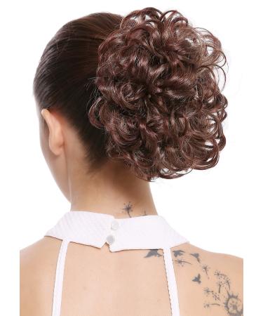 WIG ME UP - Q0147-25T33 hairpiece bun bun short voluminous braid curls butterfly clip blonde brown mix