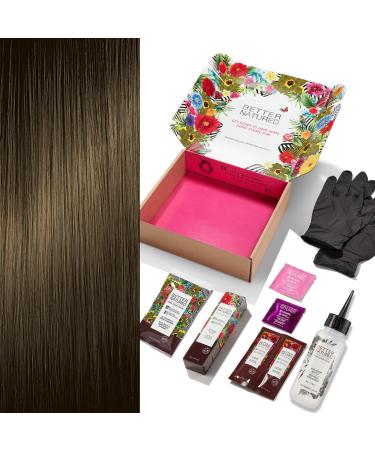 6A Dark Ash Blonde Permanent Hair Color Dye Kit (Color Developer Barrier Cream Gloves Cleaning Wipe Shampoo and Conditioner) Radiant Color that Lasts up to 8 Weeks