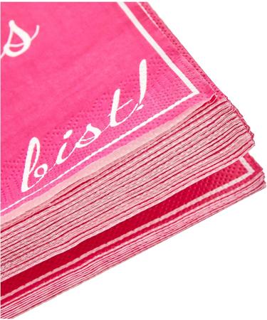 Heku 30243-126: 100 Pink 3-Ply Napkins - Nice That You Are Here 33x33cm - Perfect for Any Occasion International Shipping Available - Buy Online on GoSupps.com