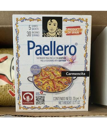 Authentic Spanish Rice & Paellero Seasoning Bundle - 2.2 lb Rice + 0.71 oz Seasoning - 5 Sachets | Imported from Spain - Buy Online on GoSupps.com