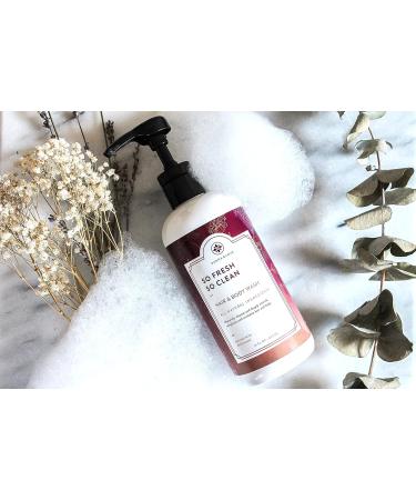 All Natural Full Body Wash - SO FRESH SO CLEAN | Plant-Based Cleanser for Skin Scalp & Hair | 16 oz - Buy Online on GoSupps.com