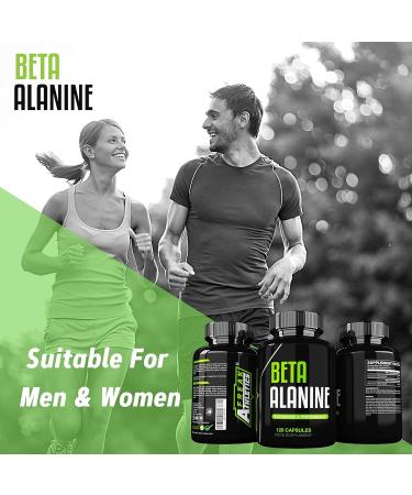 Beta Alanine 1500mg - 120 Capsules Amino Acid Supplement for Men & Women - Buy Online on GoSupps.com