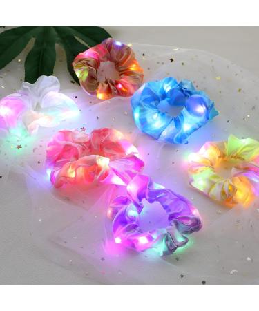 14 Piece LED Light Hair Ties - Stylish Satin Elastic Hair Bands for Women & Girls | Elegant Hair Accessories - Buy Online on GoSupps.com