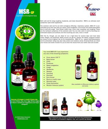 MSR XP Maximum Strength Decongestant Sore Throat Asthma Relief - 60ml Bottle - Buy Online on GoSupps.com
