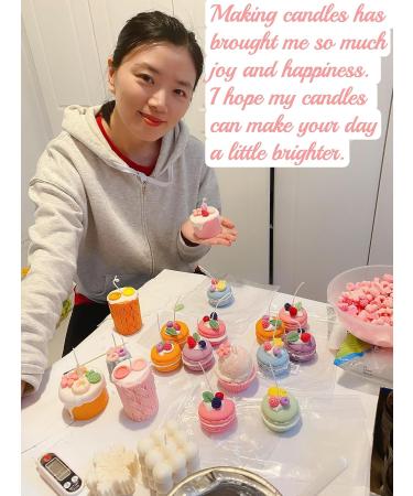 Bubble Candle Value Set - Premium Natural Wax Aromatherapy Gift for Her | Home Fragrance Decorative Candle Set in Beige (Vanilla) & Pink (Rose - Buy Online on GoSupps.com