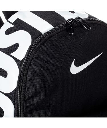 Nike Brasilia Just Do It Mini Backpack - Black/White Glossy Finish - Buy Online on GoSupps.com