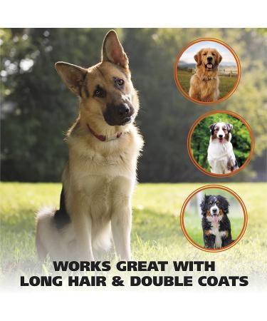 Wahl Premium Large Pet Slicker Brush for Dogs and Cats - Ergonomic Design with Rubber Grips for Comfortable Brushing - Model 858407 - Buy Online on GoSupps.com