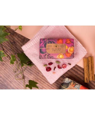English Soap Co. Autumn Fruits Soap Bar 190g - Anniversary Collection - Buy Online on GoSupps.com