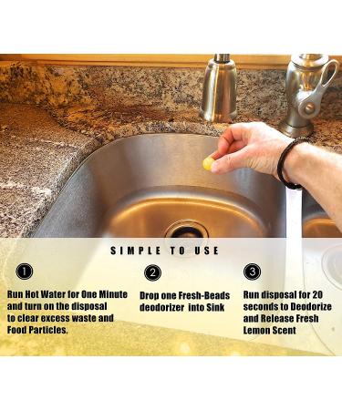 60-Count Lemon Scent Garbage Disposal Cleaner Capsules - Freshener & Deodorizer - Buy Online on GoSupps.com